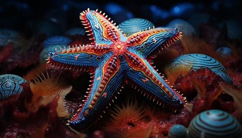 Premium AI Image | a starfish of 1000 colors