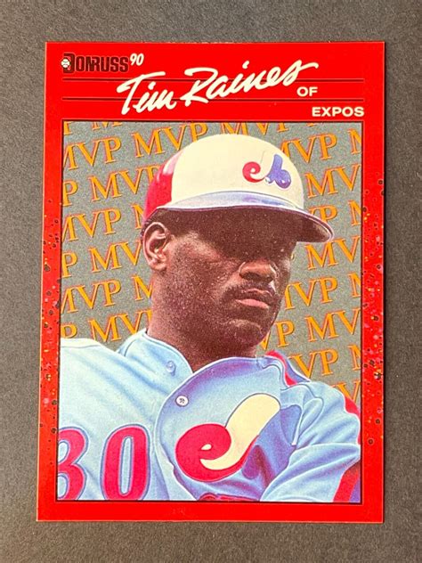 1990 Donruss MVP BC 7 Tim Raines ERROR Card No Dot After INC EBay