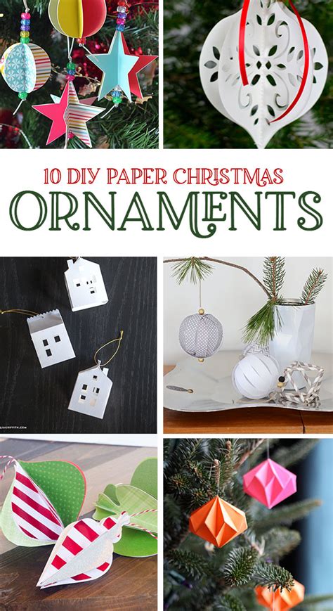 Easy Homemade Paper Christmas Ornaments