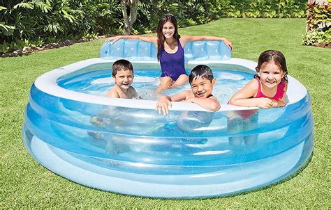 Intex Swim Center Inflatable Family Lounge Pool 90x86x31 - Above Ground Pool Sets