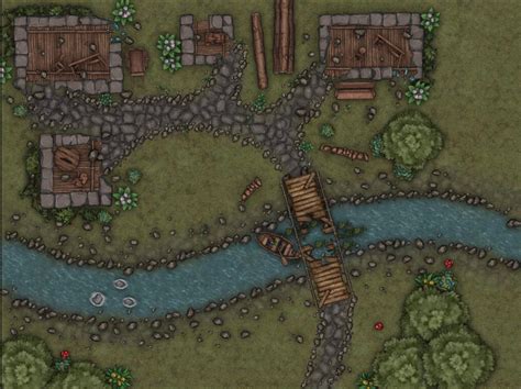 Dnd Abandoned Town Map