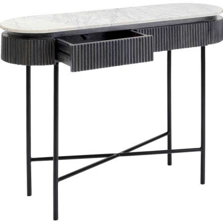 Console Sidetable 100cm Met Marmer Tafelblad