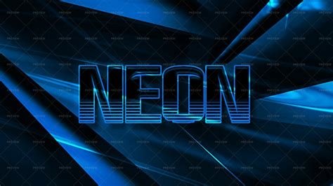 Neon Text Effect - Graphics | Motion Array