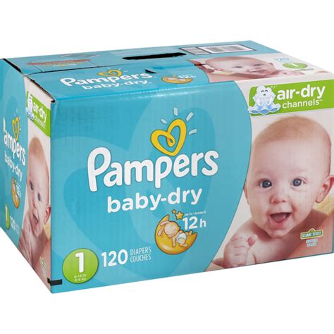 Pampers Baby Dry Diapers, Sesame Street, Size 1 (8 14 Lb), Super Pack ...