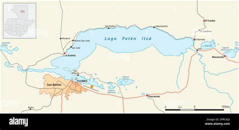 Flores Lake Map