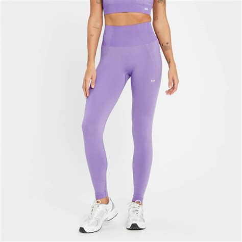 Mp Womens Tempo Tonal Seamless Leggings Electric Lilac Myprotein™