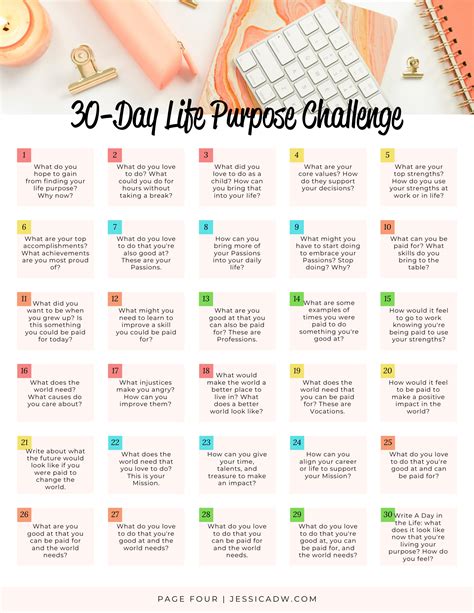 30 Day Challenge Printable