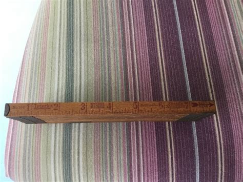 Vintage Tool Interlox Master Rule Mfg No 106 Sliding Ruler Wood And