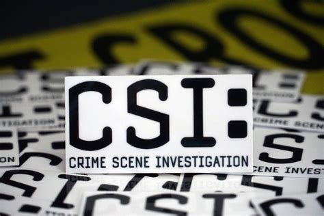 CSI: Crime Scene Investigator Logo Sticker Police - Etsy