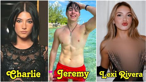 Charlie Damelio Vs Jeremy Hutchins Vs Lexi Rivera Lifestyle