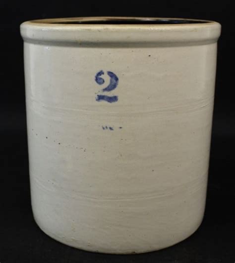 Vintage 2 Gallon Stoneware Ceramic Crock