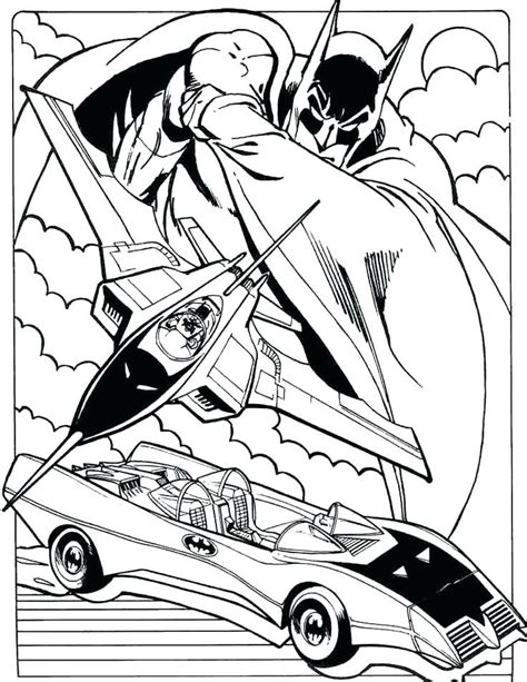 Batman Car Coloring Pages At Free Printable