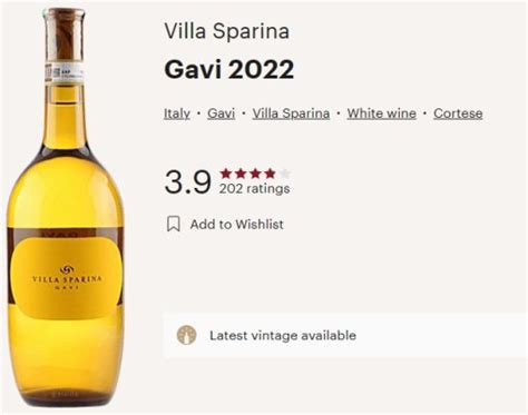 Villa Sparina 2022 Gavi Del Comune Di Gavi DOCG