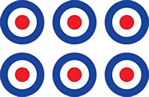 6X 1 RAF Roundel Roundel Vinyl Stickers Mod The Who Lambretta Vespa