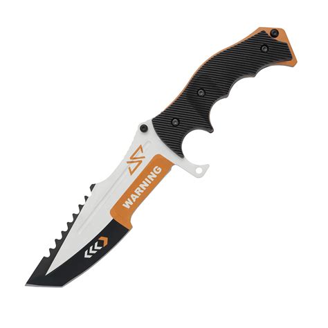 Huntsman Asiimov Real Life Knife CS2 Customizado IRL Por LootKnife