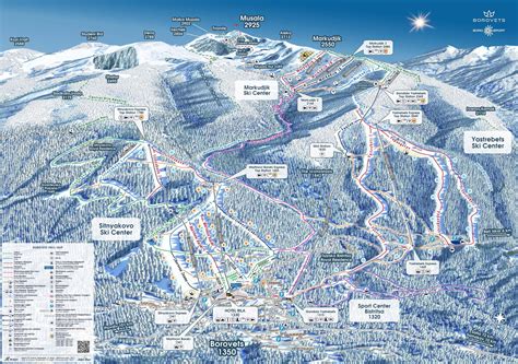Borovets Winter Map 2022