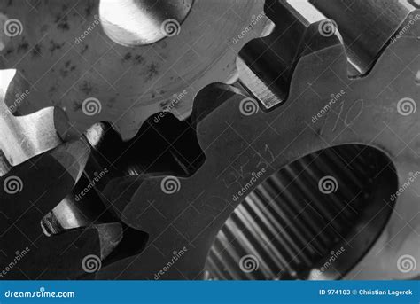 Gears In Close Ups Stock Image Image Of Power Aluminum