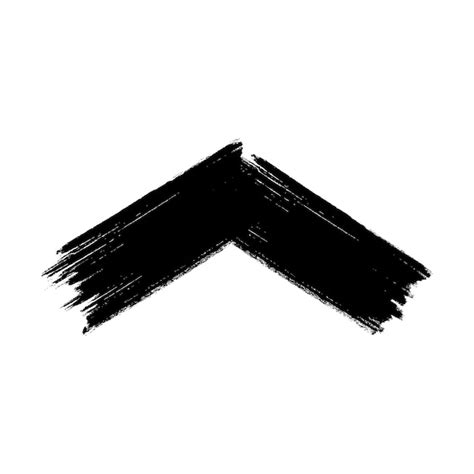 Premium Vector Roof Hand Drawn With A Brush Grunge Arrow Vector