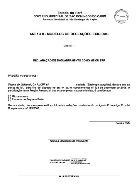 Declaracao Modelo