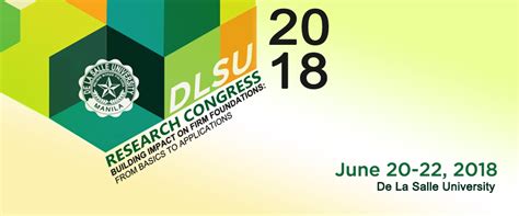 DLSU Research Congress 2018 - De La Salle University