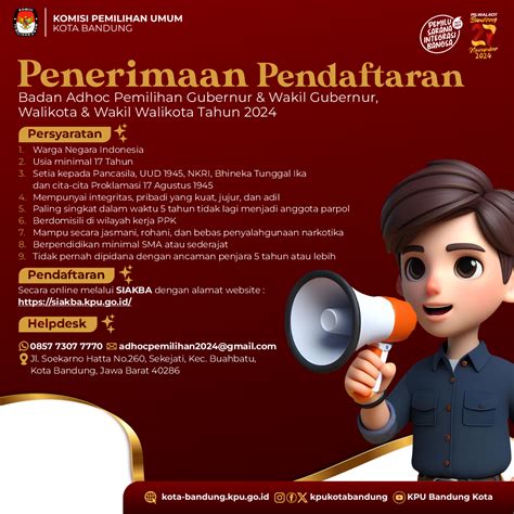 KPU Kota Bandung Resmi Buka Pendaftaran Anggota PPK 2024 Sambut