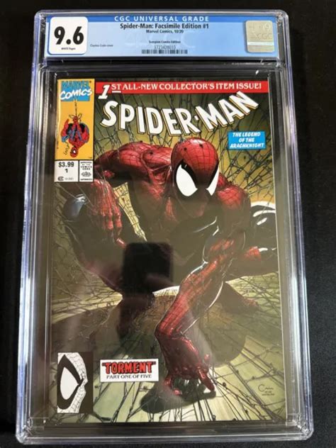 SPIDER MAN 1 CGC 9 6 édition fac similé variante hommage au scorpion