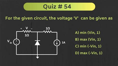 Diode Circuit Solved Problem Quiz Youtube