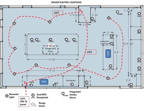 Kitchen Wiring Plan Simple Kitchen Wiring Diagram