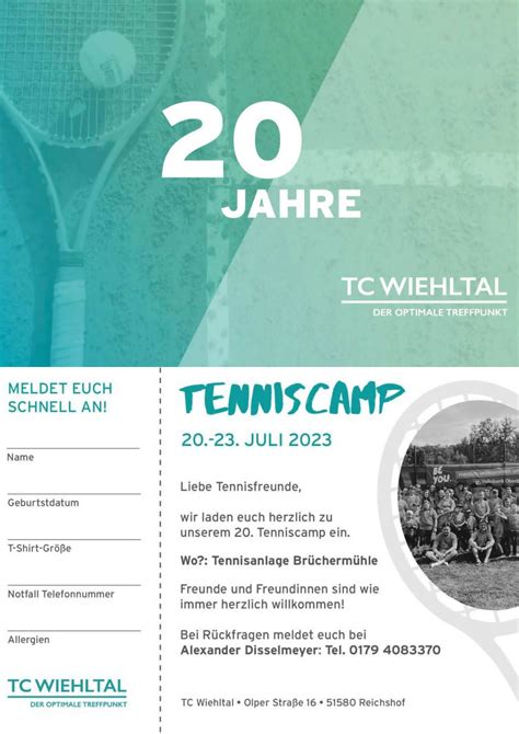 Tenniscamp Tc Wiehltal