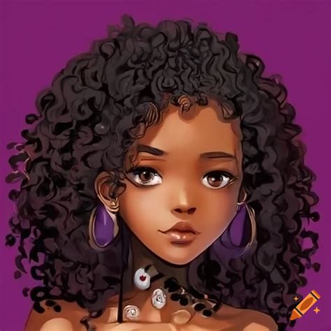 Anime Character Of An African Girl On Craiyon