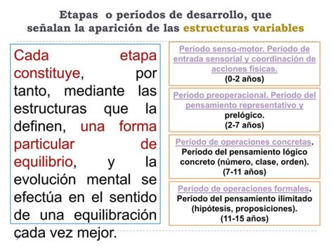 Etapas Del Desarrollo Cognitivo Piaget Ppt