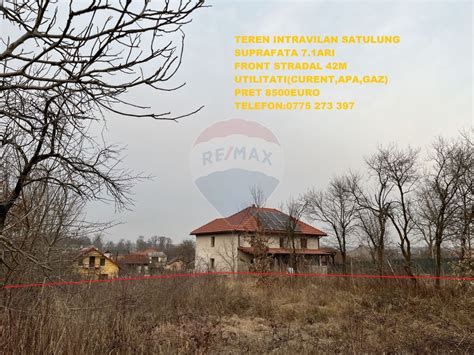 Teren Intravilan 711 Mp Vanzare Maramures Satulung RMX84482 RE MAX