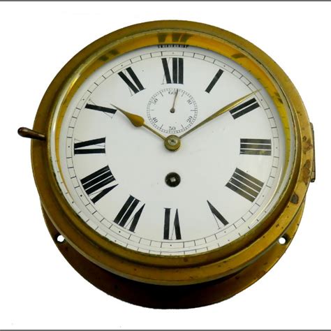 A Brass Ships Bulkhead Clock A Brass Auctions And Price Archive