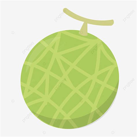 Sweet Melon Vector Png Images Cartoon Summer Fruit Sweet Hami Melon