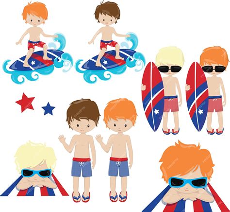 Premium Vector | Swimming kids