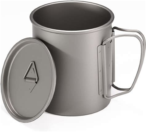 Amazon Tomotato Camping Cup With Lid Stainless Steel Water Cup