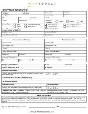 Fillable Online Foot Ankle New Patient Registration Form Fax Email