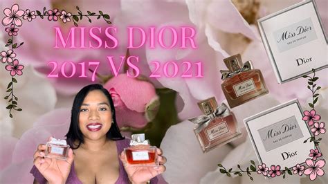 DIOR MISS DIOR Eau de Parfum 2017 VS 2021 Reseña Dior missdior