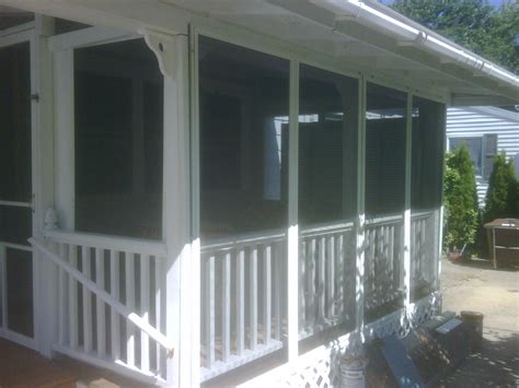 My Repurposed Screened Porch Made From Reused Sliding Door Panels From