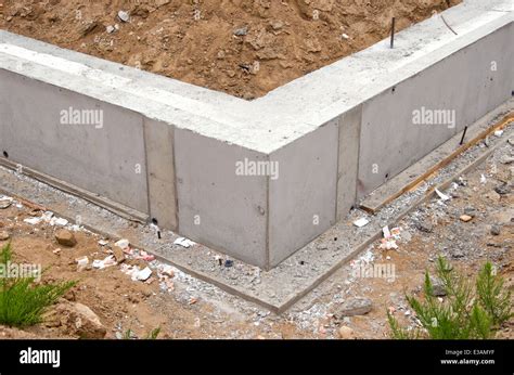 Fundación casa nueva base hormigón Fotografía de stock Alamy