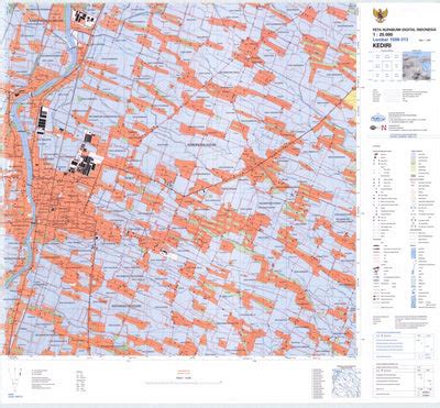 Kediri (1508-313) Map by Badan Informasi Geospasial | Avenza Maps