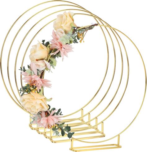 Amazon AOBOPLE 5 Pack 12 Inch Metal Floral Hoop Centerpiece For