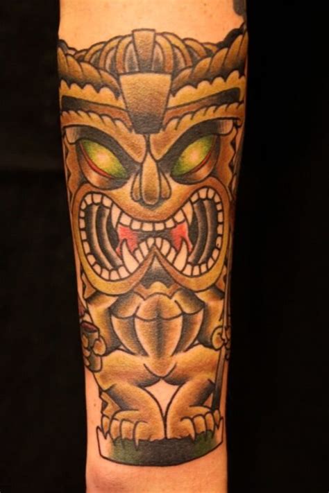 Tiki Tattoos for Men | Tiki tattoo, Hawaiian tattoo, Hawaiian tattoo ...