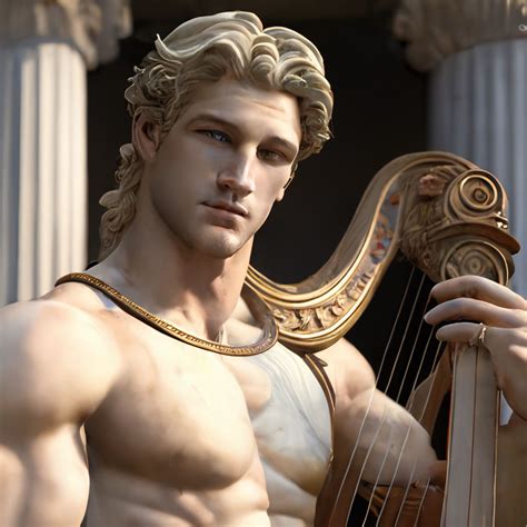 Apollo Greek God Of Music With His Lyre Greek Gods Greek And Roman