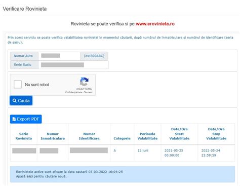 Verificare valabilitate rovinieta online