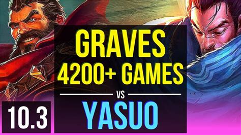 GRAVES Vs YASUO MID 3 3M Mastery Points 4200 Games Rank 11