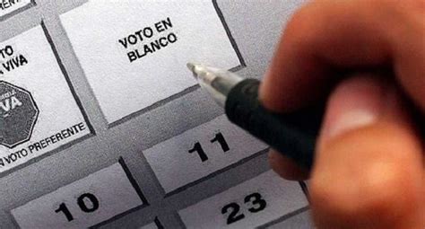 ¿voto En Blanco Tiene Utilidad En La Segunda Vuelta