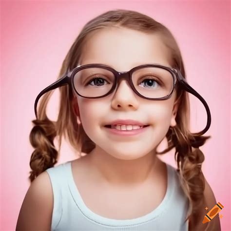 Smiling Girl With Glasses On Craiyon