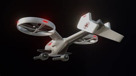 Combat Drone Concept 3D model - TurboSquid 2014695