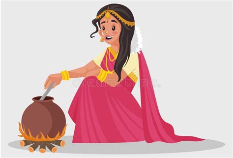 Indian Woman Cooking Stock Illustrations 240 Indian Woman Cooking